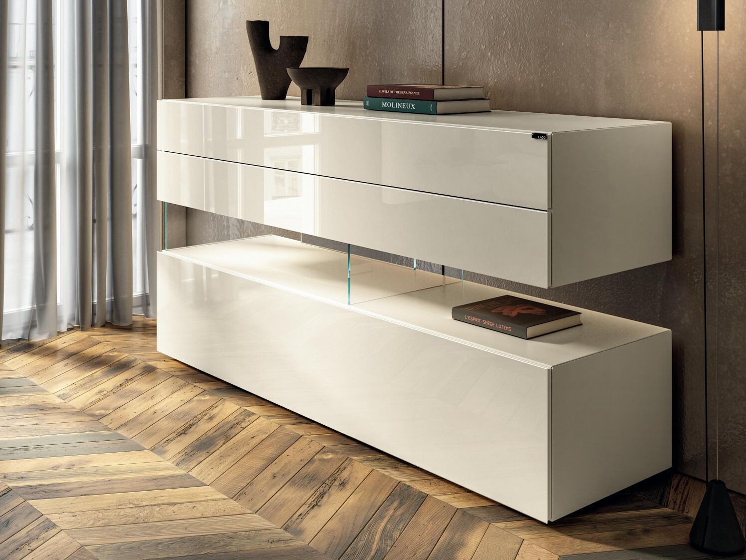 Стеклянный комод Lago Air ARCH-00109727 - Вид №1