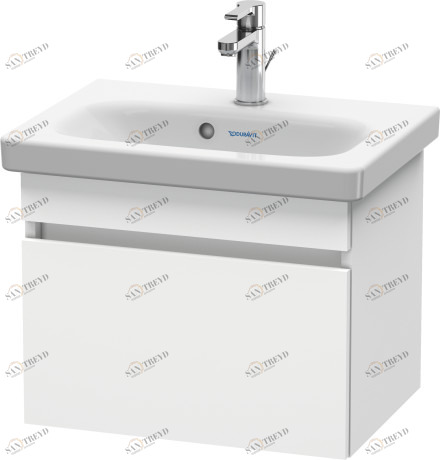 DS630301818 Тумбочка подвесная компакт DuraStyle #DS6303 500 x 368 мм Белый матовый, декор Duravit
