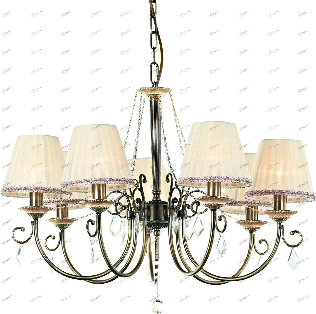 Подвесная люстра ST Luce Entusia SL124.323.07 ST LUCE ДИЗАЙНЕРСКИЕ, ENTUSIA 056455 Бежевый 