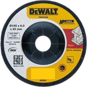 Диск зачистной по металлу тип 27 Dewalt 125x22.2x6 мм 84844616 STLM-2042180