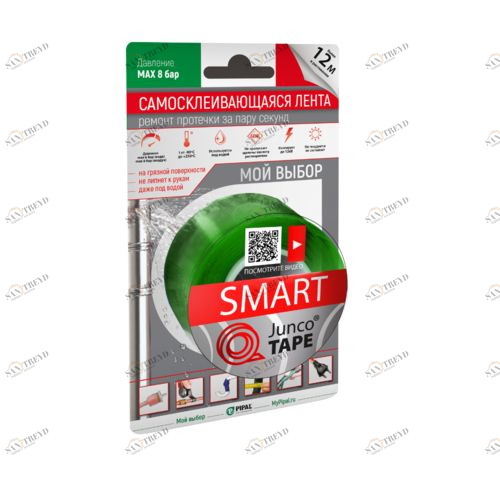 Самосклеивающаяся силиконовая лента JuncoTAPE® Smart, 25,4 x мм x 3 м x 0,5 мм, зеленая PIPAL CHEMICALS JuncoTAPE Smart JTSG