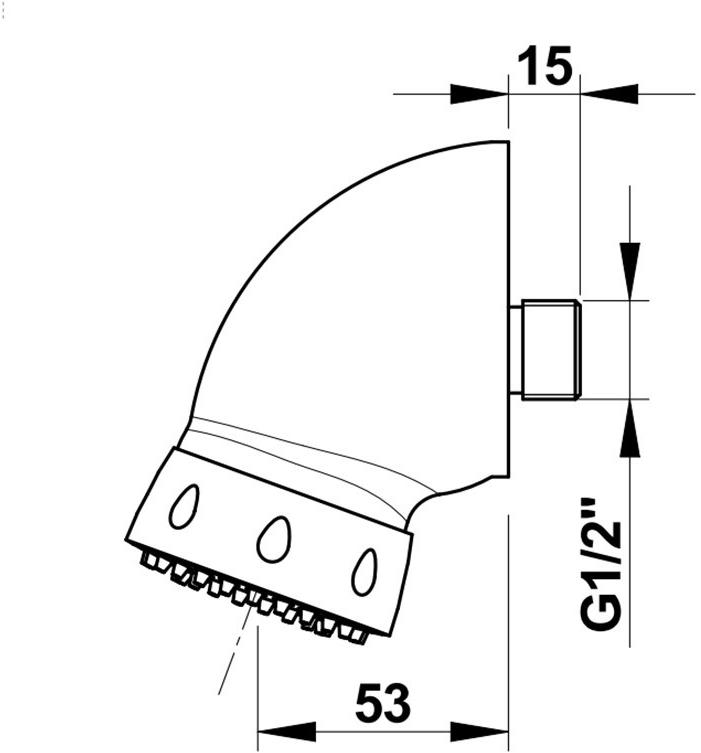 Настраиваемая душевая головка Presto 29255 29255.0 - Вид №2