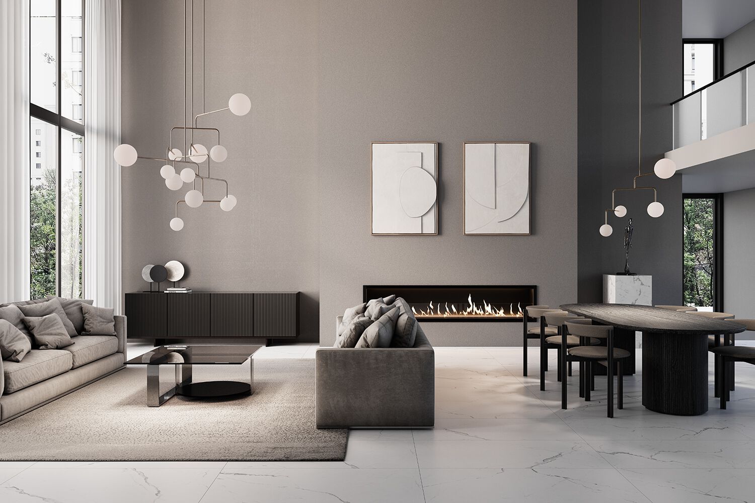 Латунный светодиодный подвесной светильник Alma light CONSTELLATION ARCH-00060731 - Вид №6