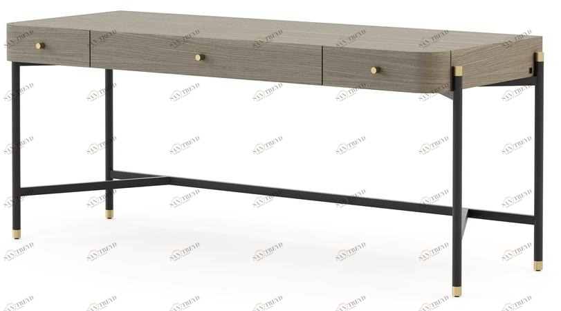 Laskasas Прямоугольный деревянный стол с ящиками Rosie sun-id-1435418