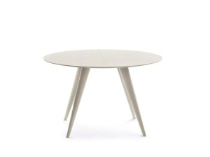 Круглый выдвижной стол из массива дерева