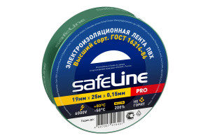 15525324 Изолента 19/25 зеленый 12126 Safeline