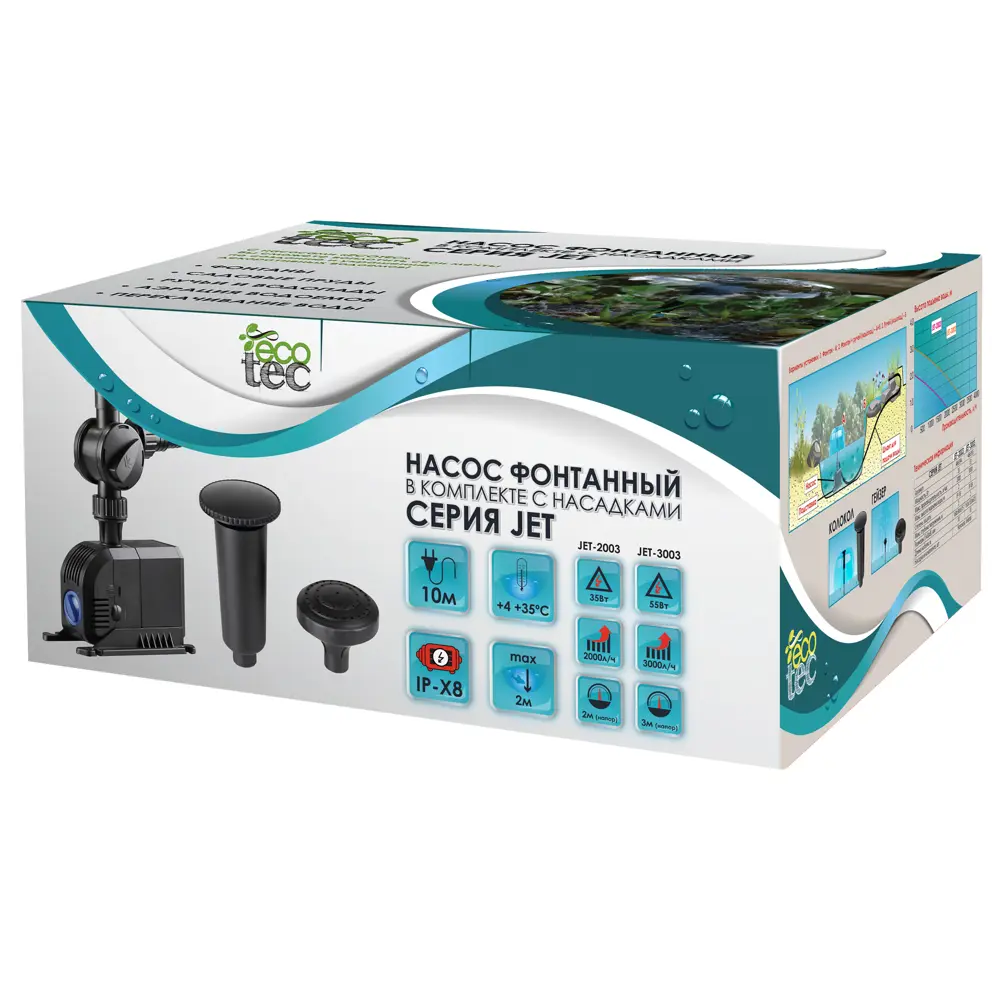 ECOTEC Насос для фонтанов с регулируемым напором 55 Вт 84549180 STLM-0051835 - Вид №6