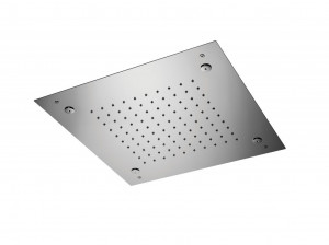 888 / 4QPN 430x430 мм. Стальной квадратный потолок для душа, функция дождя и распыления. Bongio Wellness