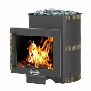 Дровяная печь для бани Везувий Лава 16 Панорама 2016