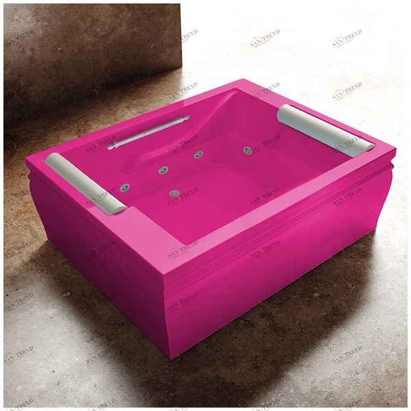 Ванна с гидромассажем розовая Gruppo Treesse Blanque 1915 V1697-R VTLV1697R