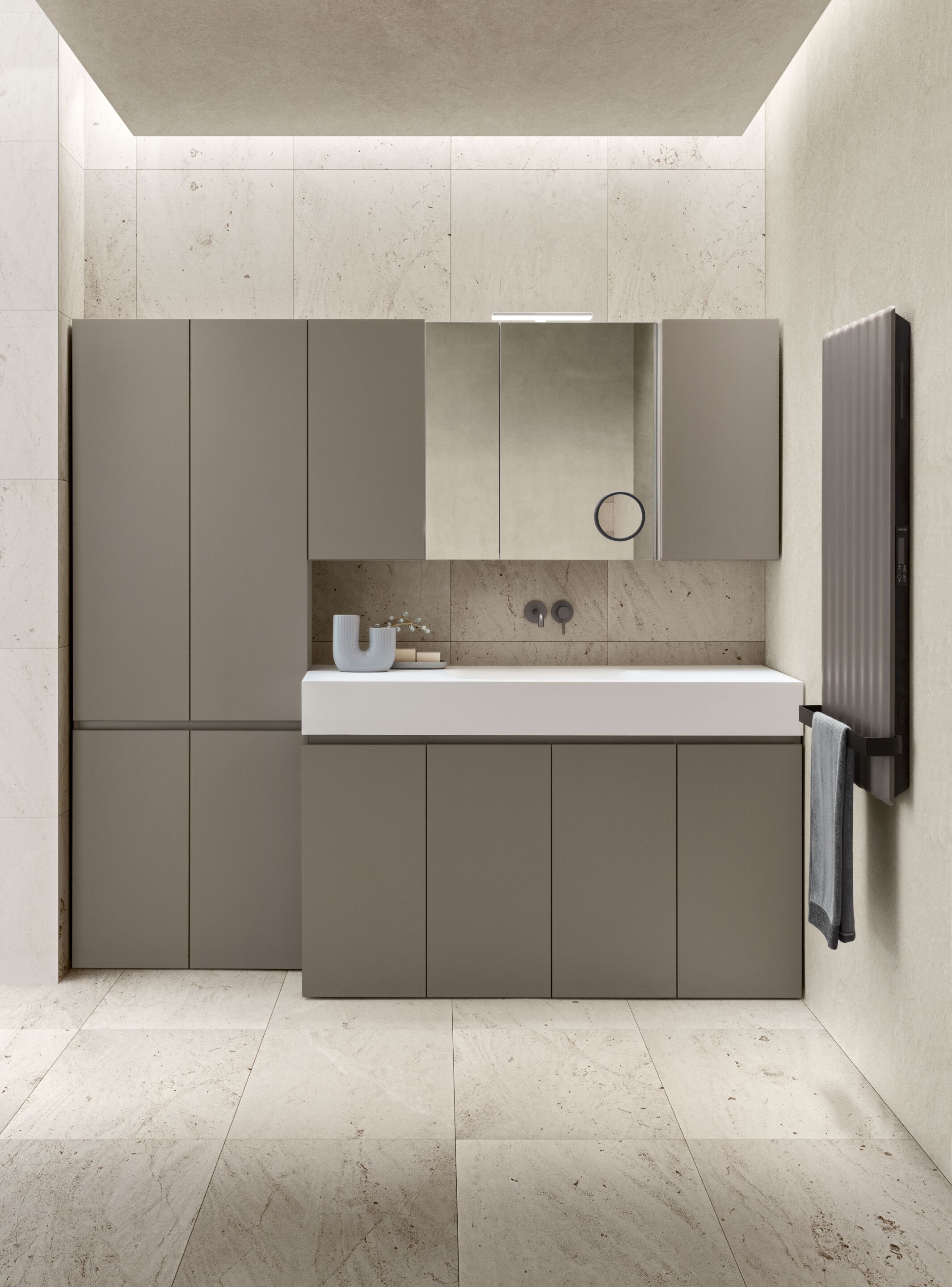 Матовый лакированный деревянный напольный умывальник ARBLU Dress System ARCH-00018732