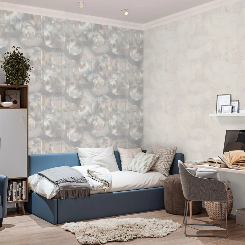 Обои Palitra Family Euphoria - бежевые флизелиновые для стильного интерьера 89390456 STLM-1332764 - Вид №4