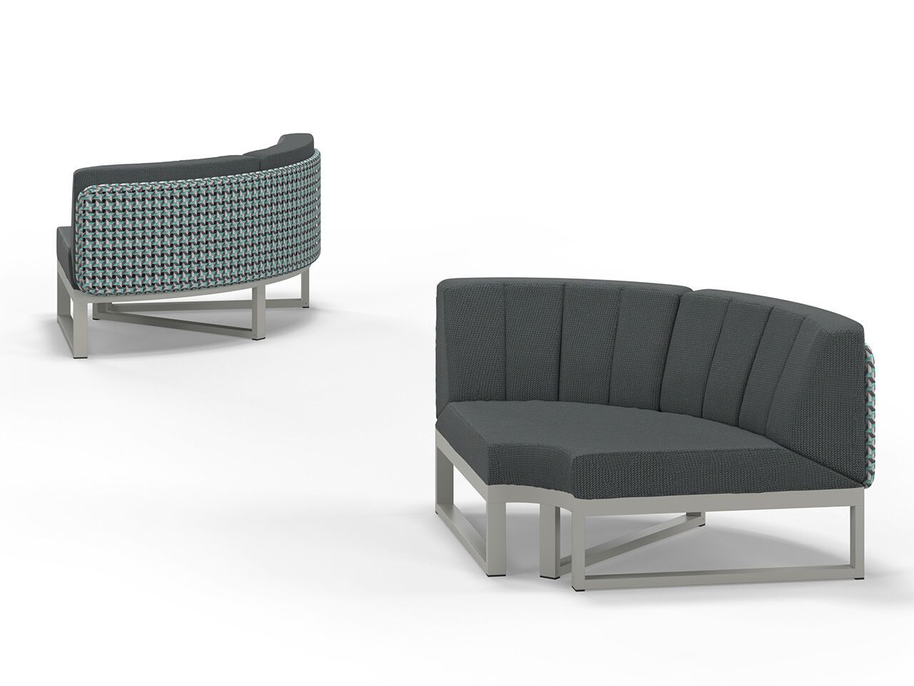 Угловой садовый диван из ткани MAMAGREEN Munia ARCH-00015782 - Вид №4