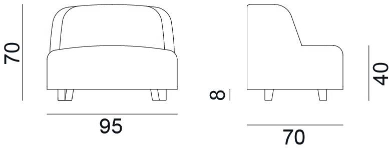 Gervasoni Кресло из ткани с подлокотниками More sun-id-1416376 - Вид №3