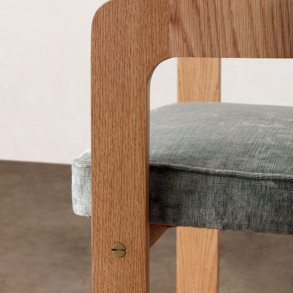 Мягкий тканевый стул с подлокотниками Kelly Wearstler ZUMA ARCH-00125172 - Вид №4