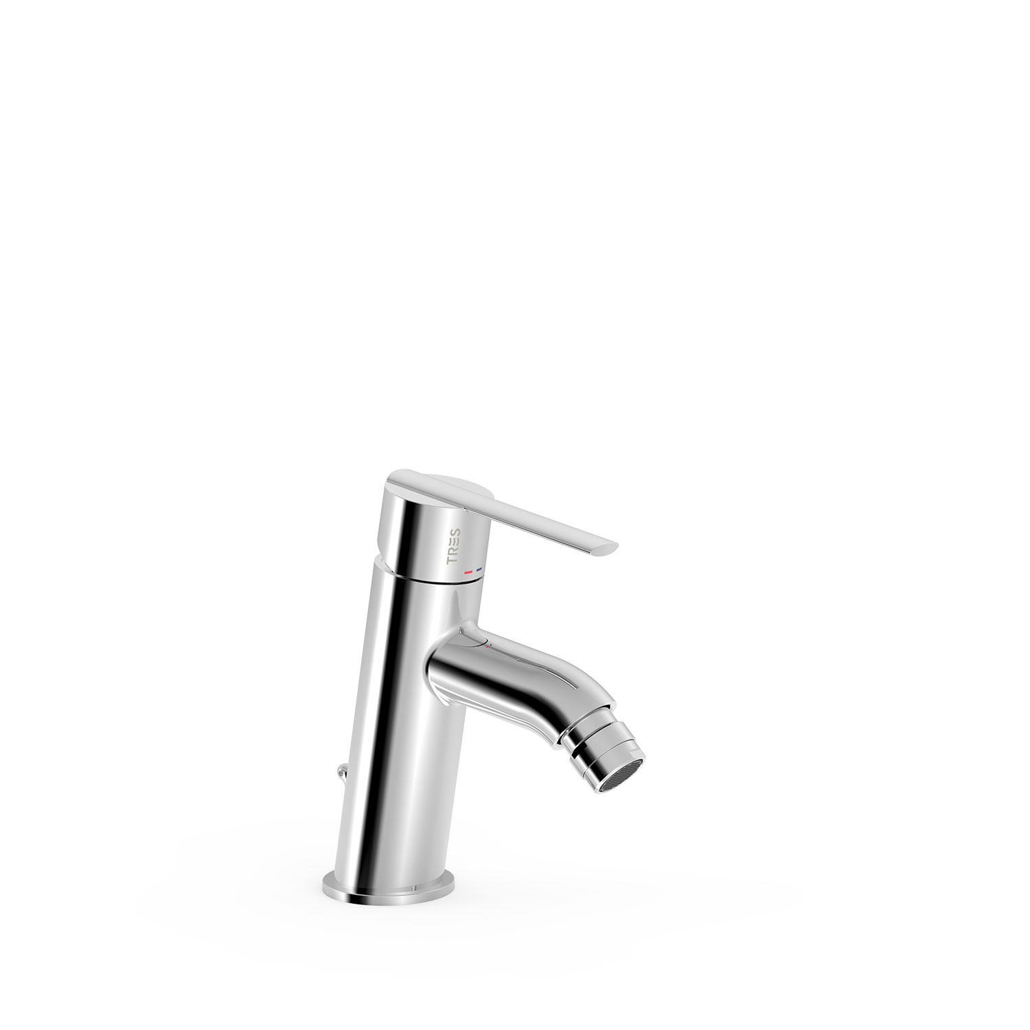 Смеситель для биде LEX-ALP с наклонной ручкой и автоматическим сливом-186920 TRES