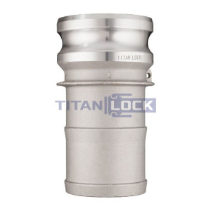 Камлок алюминиевый тип E, ниппель с хвостовиком 4", TL400EAL TITAN LOCK