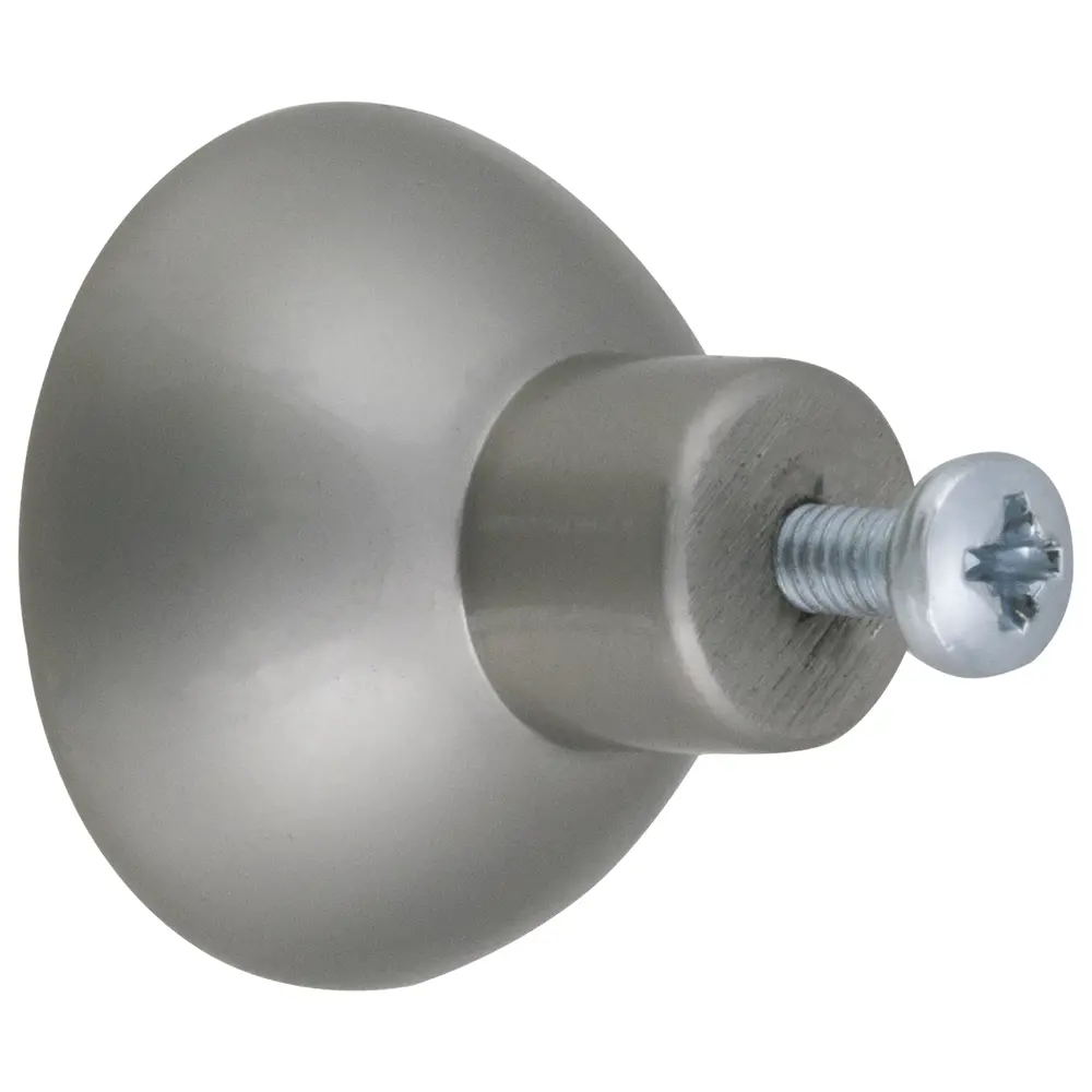 Мебельная ручка-кнопка RC011 цвет матовый никель BOYARD STLM-2186989 - Вид №1