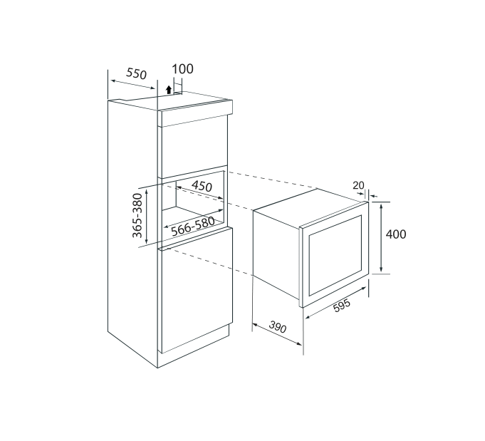 9990953 Встраиваемая микроволновая печь ZUGEL ZMO251W белый STDN-0134659 - Вид №28