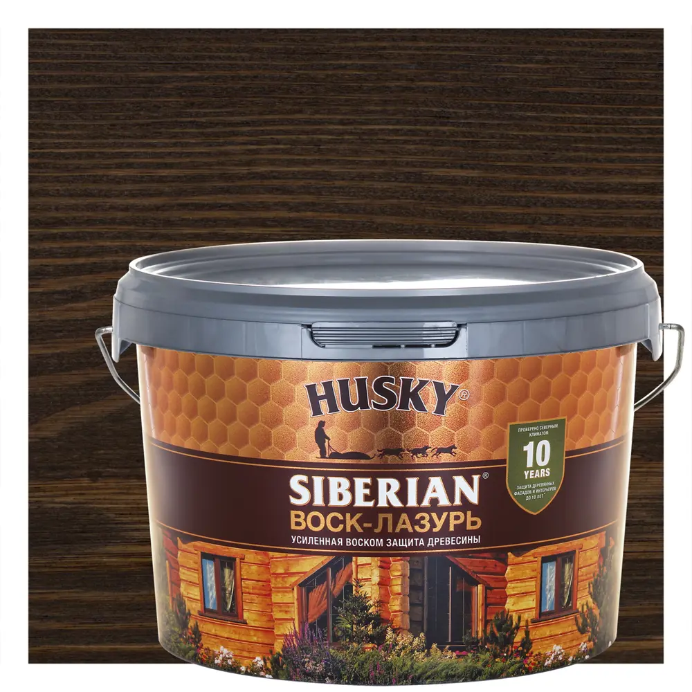 Воск-лазурь Husky Siberian для защиты дерева с эффектом палисандра 86765135 STLM-0071512