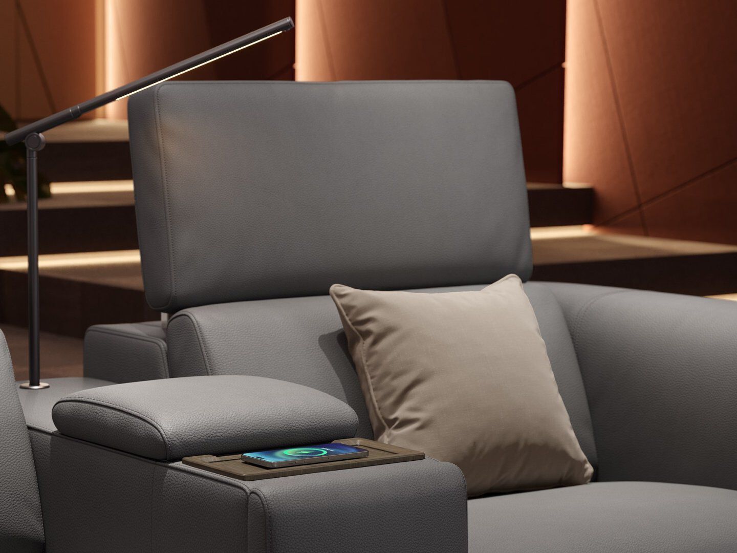 3-местный кожаный диван Sofanella Sorrento Kino ARCH-00095416 - Вид №2