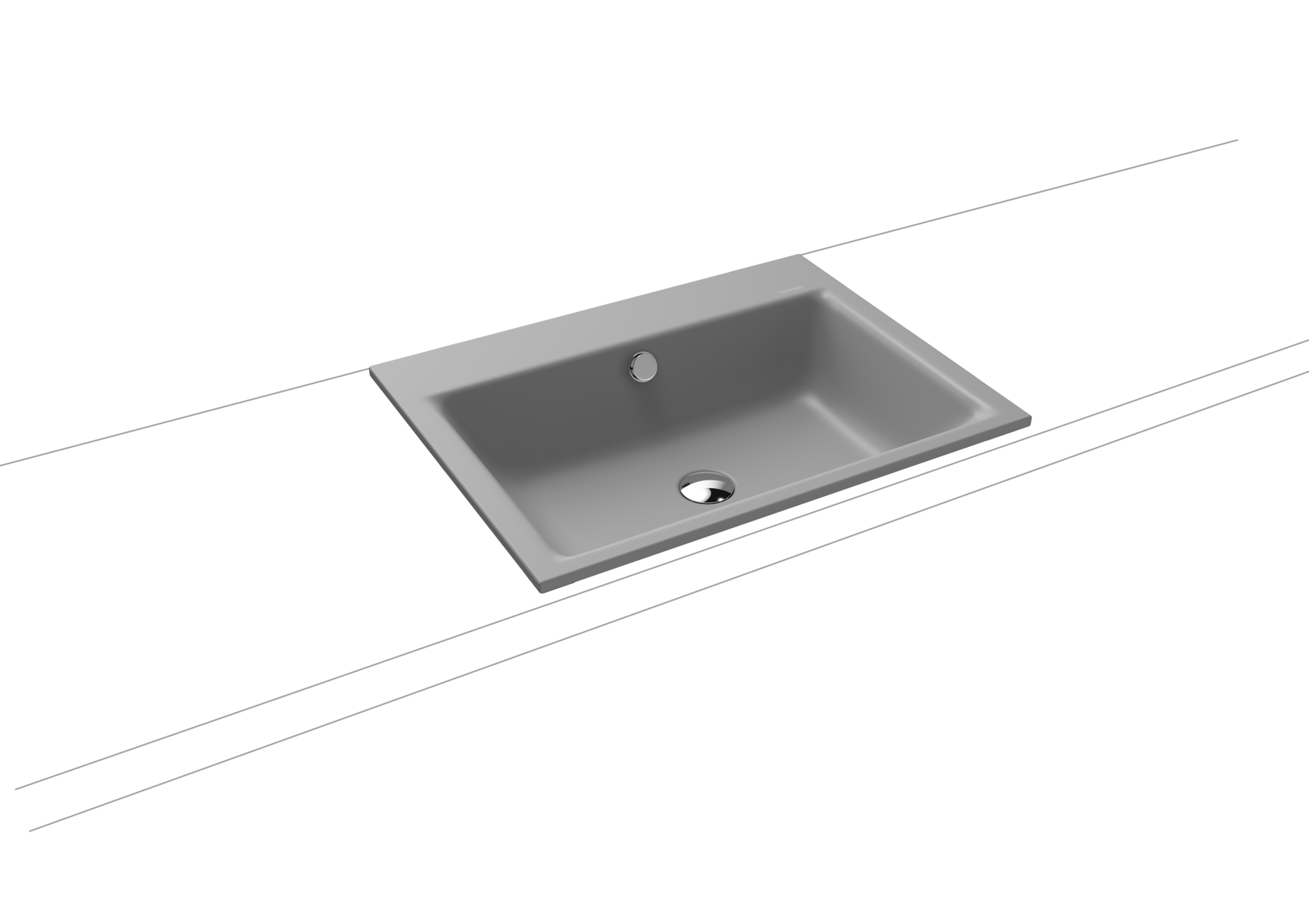 Умывальник KALDEWEI Сталь эмалированная 3151 453 холодный серый 30 31513083453 