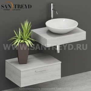 M07052NO Столешница для накладных и встраиваемых раковин 70 см цвет Орегон ARREDO WOOD Италия