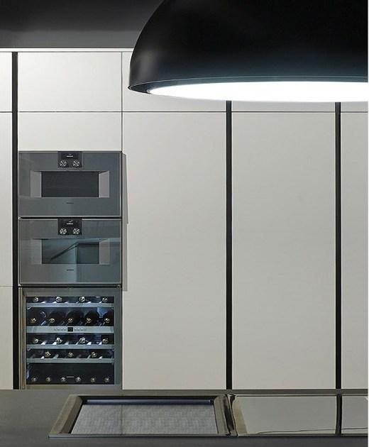 RIFRA Кухня с матовым белоснежным лакированным полуостровом Line sun-id-1463768 - Вид №3