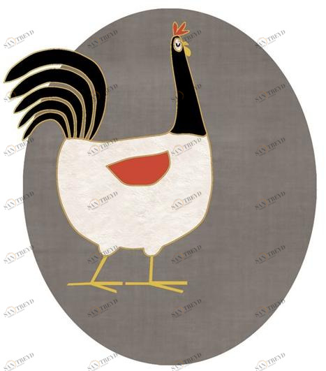 Un Tapis à Paris Овальный детский коврик из хлопка Children sun-id-1414843