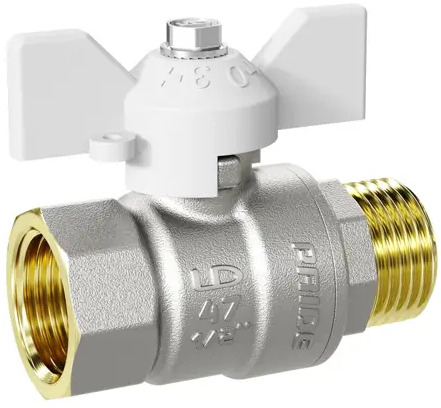 90572003 Кран шаровой Ld pride LD 47.302.15 W 1/2" внутренний/внутренний STLM-0807381