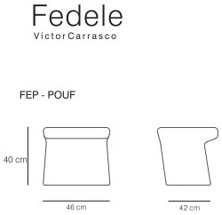 Viccarbe Пуф Fedele sun-id-1413069 - Вид №10