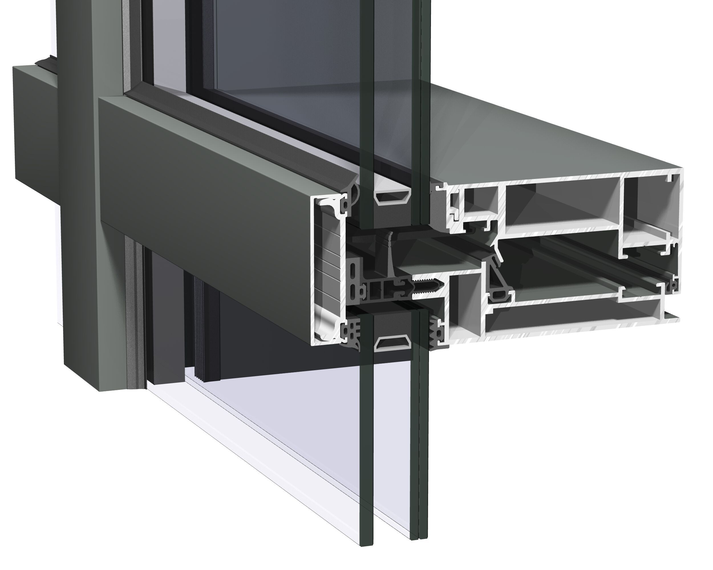 Открывающиеся элементы с выдвижной створкой, встроенные в фасад Reynaers Aluminium ConceptWall ARCH-00134984 - Вид №2