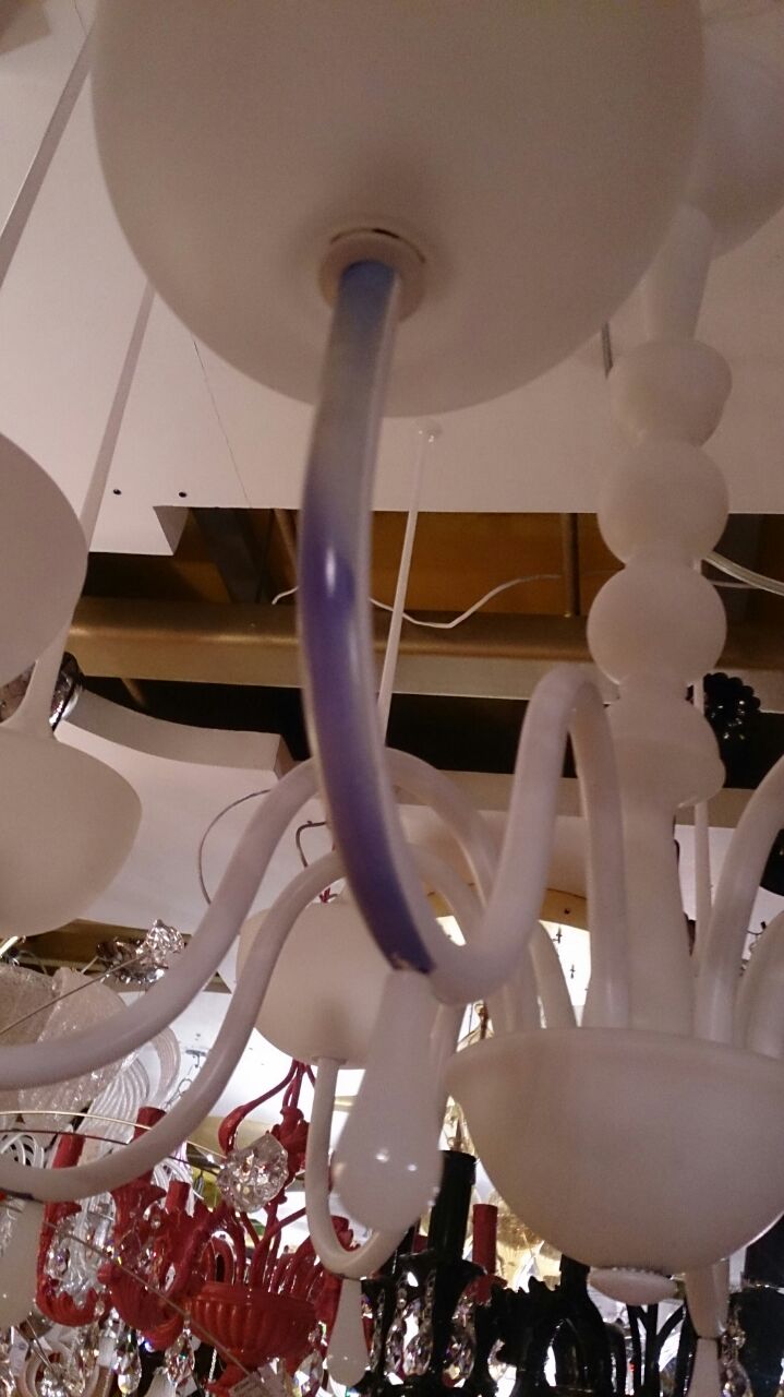 Italamp 2410/8 white/blue DROPS люстра подвесная 110533 - Вид №1