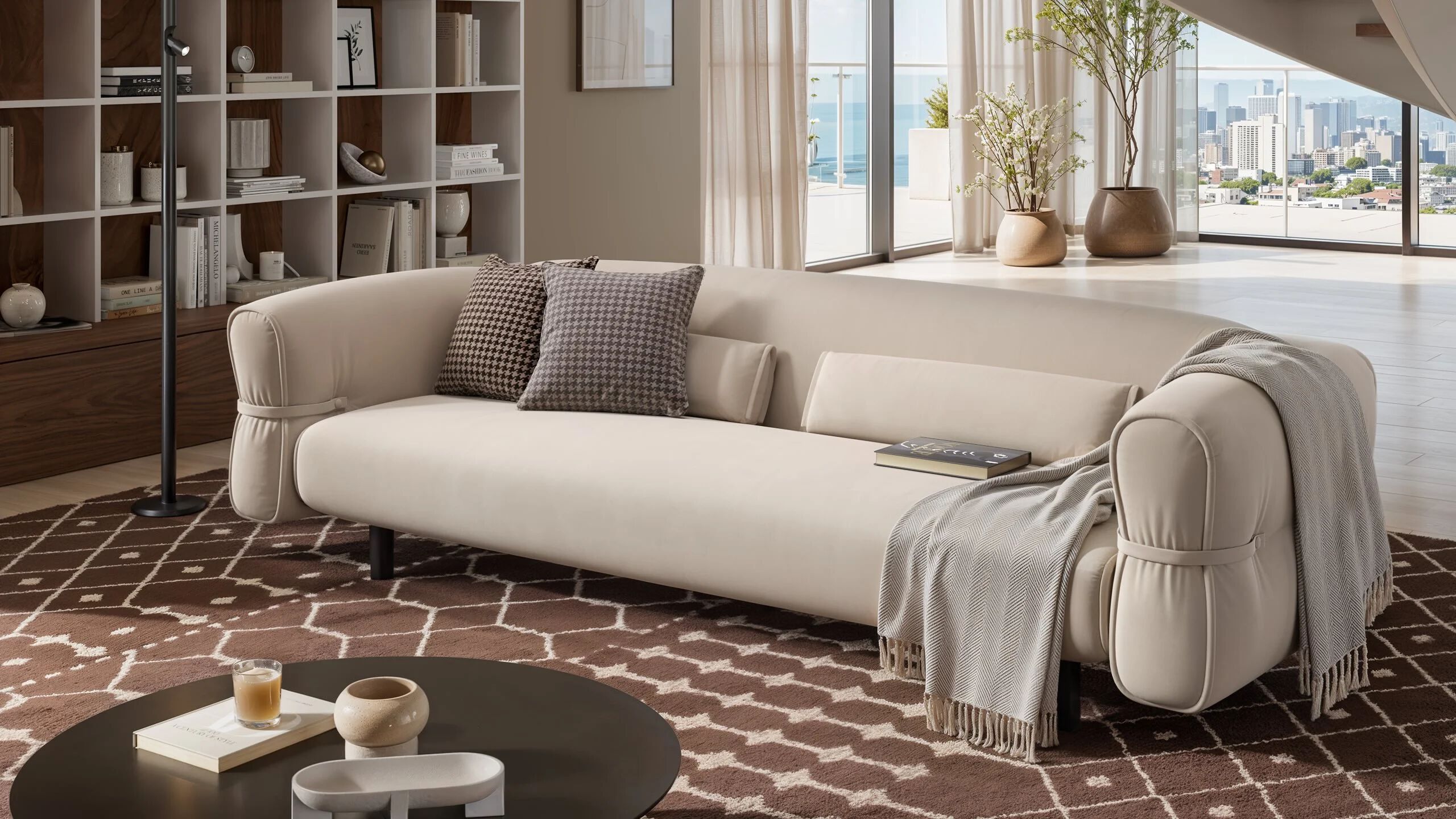 Ткань линейный диван Sofanella Briano ARCH-00031650 - Вид №4