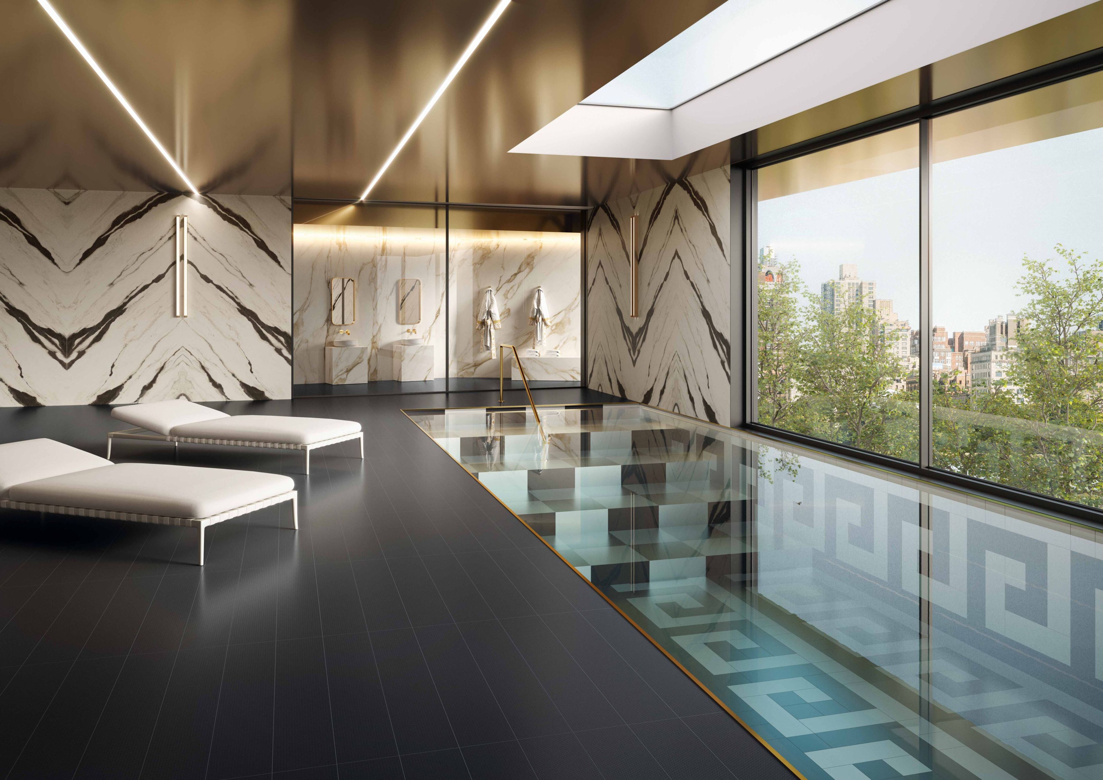 Пол / керамогранит Versace Ceramics La Greca Signature ARCH-00055877 - Вид №2