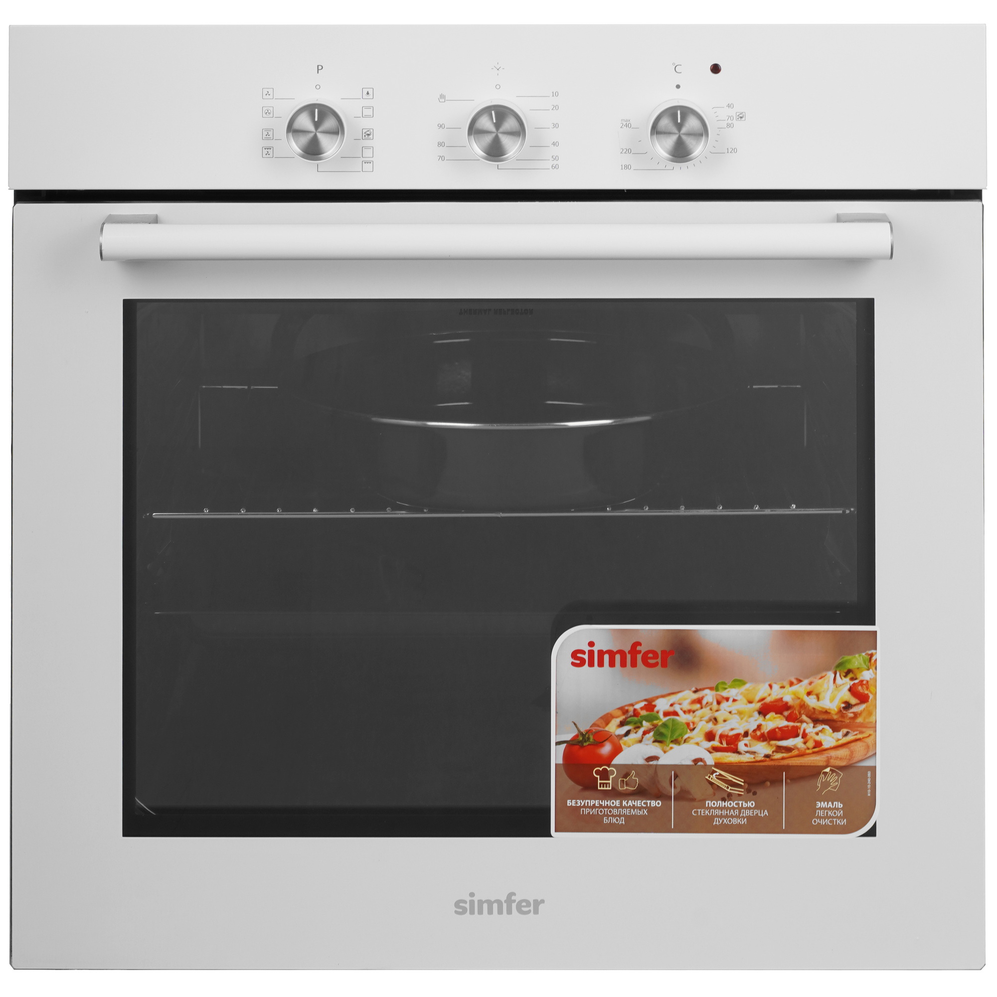 9280273 Духовой шкаф электрический Simfer B6EW19071 + Варочная поверхность газовая Simfer H60N41W571 STDN-0052065 - Вид №1