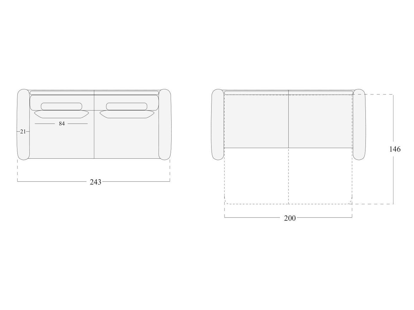 3-местный тканевый диван Egoitaliano ZAZOU ARCH-00022994 - Вид №7