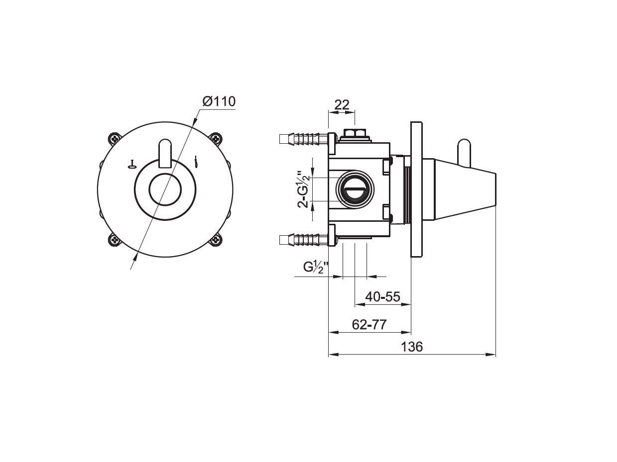 Переключатель из нержавеющей стали JEE-O конус ARCH-00130410 - Вид №3