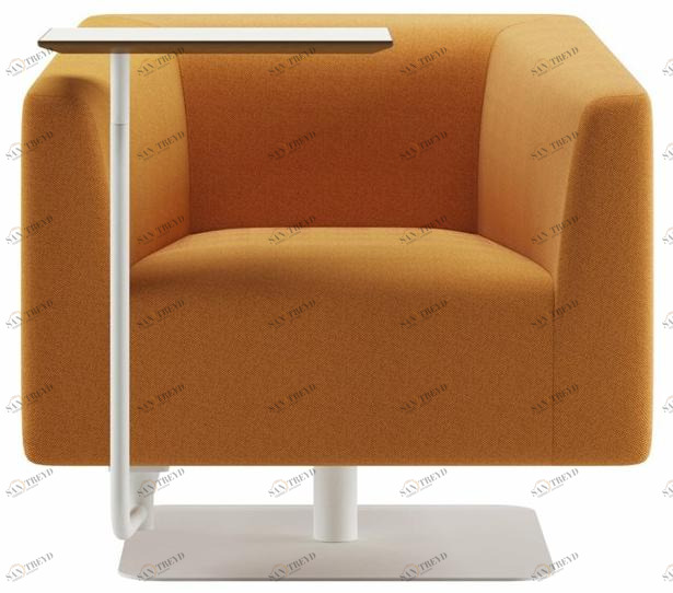 Ersa Кресло из ткани с подлокотниками и полкой для журналов sun-id-1400400