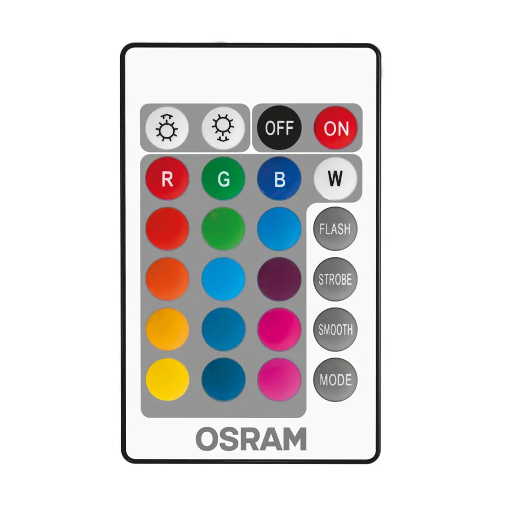 Лампа светодиодная Osram E27 220-240 В 9 Вт груша матовая 806 лм, регулируемый цвет света RGBW, для диммера, с пультом ДУ STLM-2076066 - Вид №4