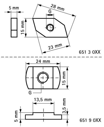 6513010 Монтажные профиля BIS Канальные гайки монтаж в профиле BIS RapidRail® WALRAVEN  - Вид №1