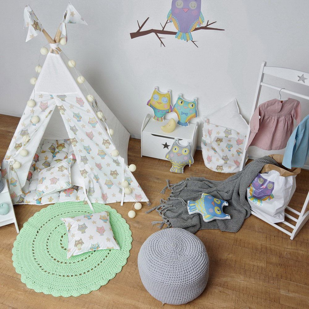 Подушка-игрушка "Бирюзовая сова" VAMVIGVAM  281976 Голубой Santreyd  - Вид №2