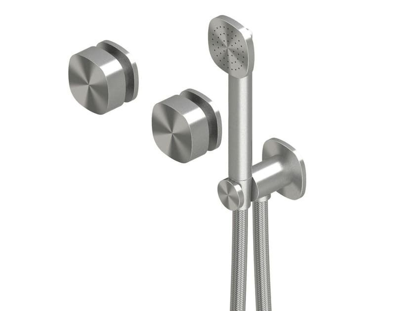 Смеситель для душа с 3 отверстиями из нержавеющей стали с ручным душем Quadrodesign супер ARCH-00027123