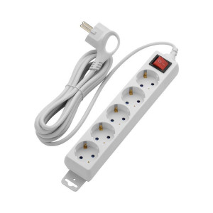 90396417 Удлинитель с заземлением Supraline 32062 3 5 розеток H05VV-F 3х1.0 мм² 3 м STLM-0213770 DUWI