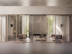 Стеклянная дверь