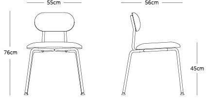 Liqui Contracts Стул из мягкой стали Delores sun-id-1424788 - Вид №7