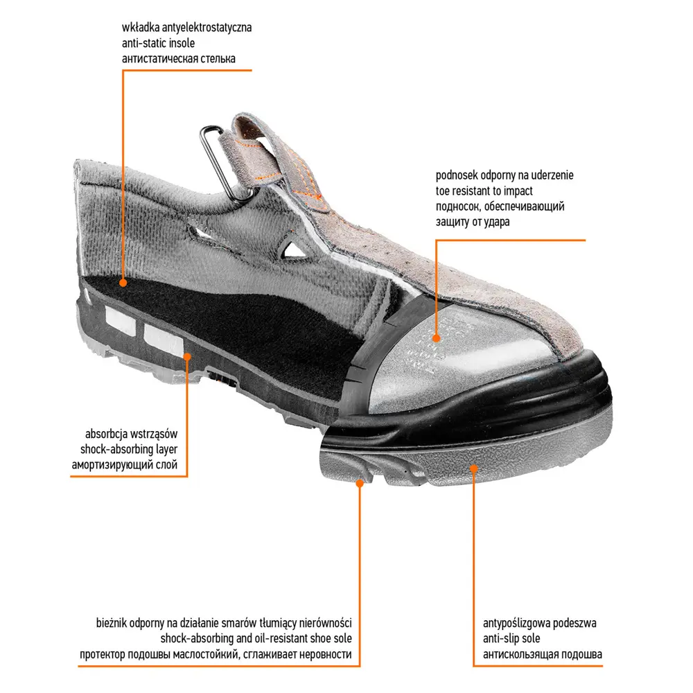 Сандалии рабочие Neo S1 SRA, замша, размер 40 Neò STLM-2086226 - Вид №3