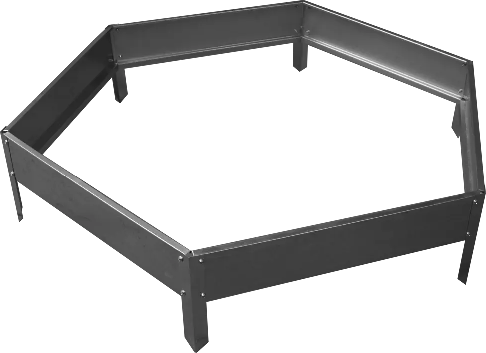 Santreyd Клумба Соты шестиугольная оцинкованная сталь 16 см 84606907