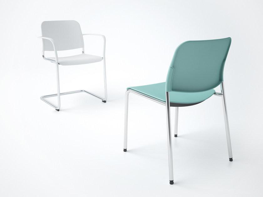 profim Консольный штабелируемый конференц-стул из пластика с подлокотниками Zoo sun-id-1470388 - Вид №1