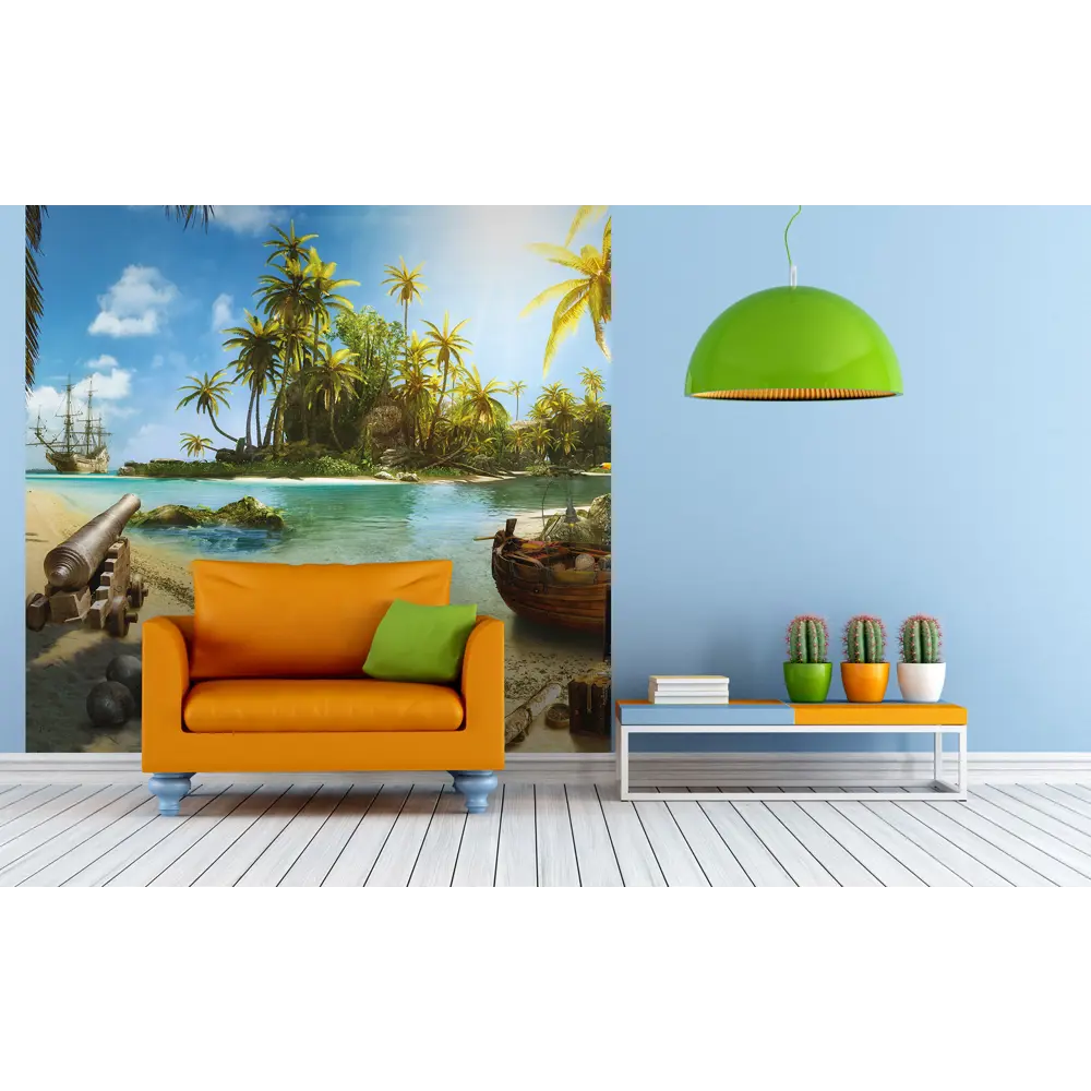 Фотообои 3D Flizart «Остров сокровищ», флизелиновые, 300x280 см FBRUSH STLM-2010172 - Вид №2